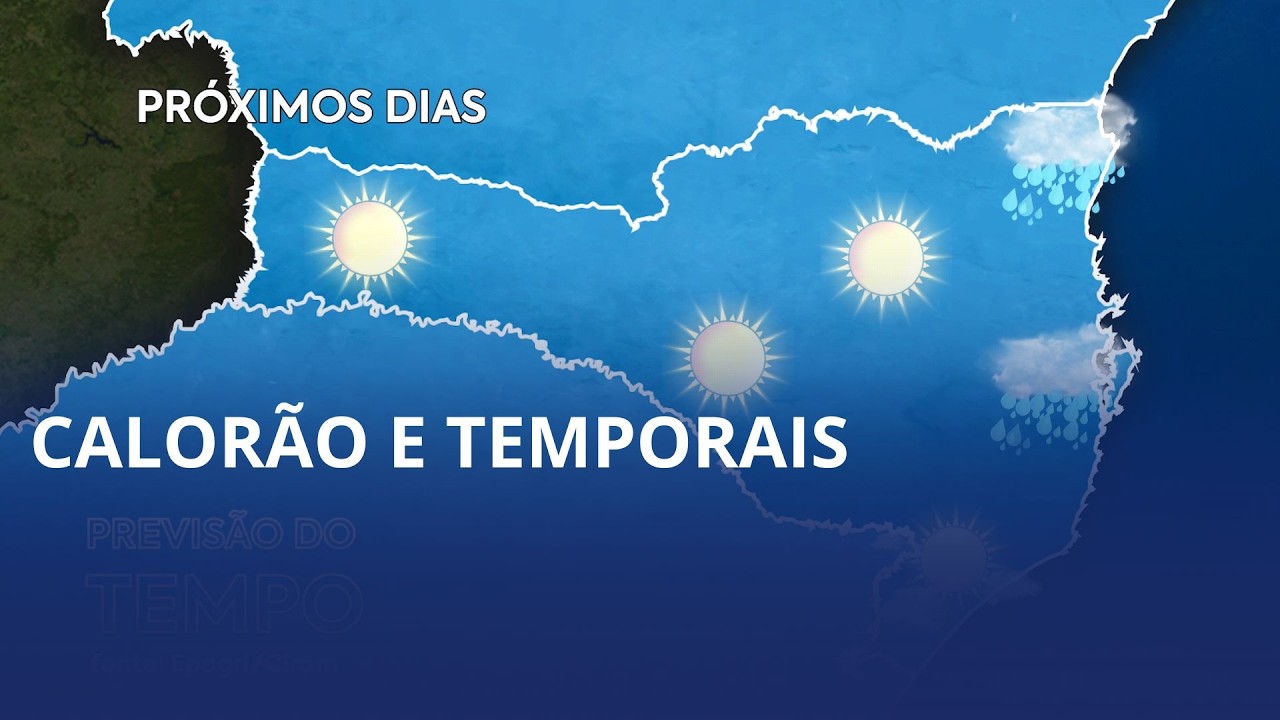 Calorão e possibilidade de temporais são os destaques dos próximos dias