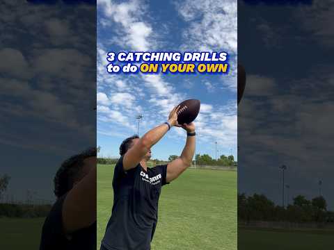 SOLO CATCHING DRILLS 🏈 #catching #receiver #football #athlete #footballtraining