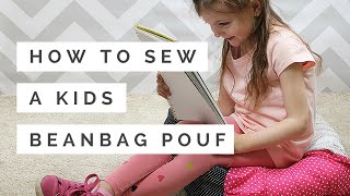 How to Sew a Mini Beanbag Pouf
