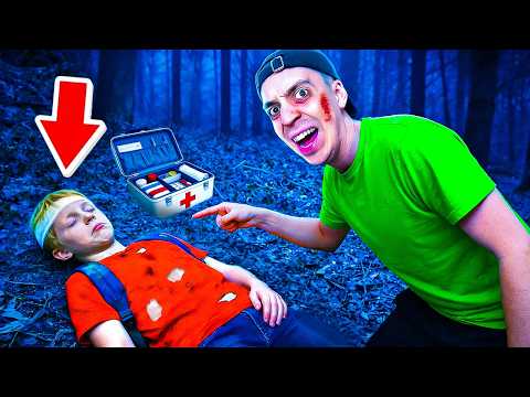 der FREMDE KLEINE JUNGE lag BEWUSSTLOS in unserem GARTEN... 😰