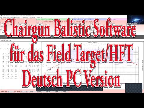 Ballistics Chairgun PC Software Manual German #Airgun #rifle #airrifle