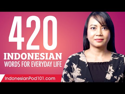 420 Indonesian Words for Everyday Life - Basic Vocabulary #21