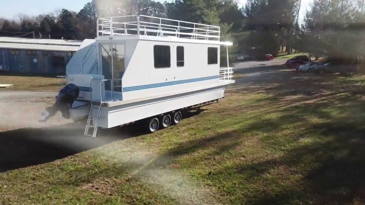10x35 Trailerable Houseboat Catamaran Cruiser