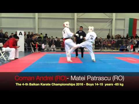 Coman Andrei (RO) -  Matei Patrascu (RO) boys 14-15 years - 65 kg