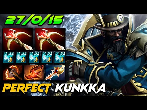 Perfect Kunkka Pirate [27/0/15] - Dota 2 Pro Gameplay [Watch & Learn]