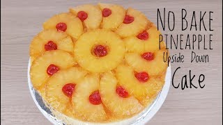 pineapple upside down cake with pudding filling