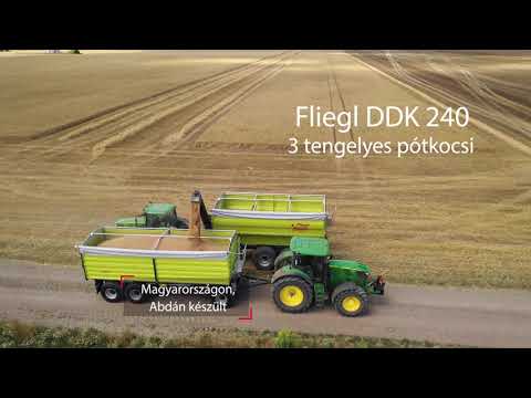 FLIEGL DDK 18-240 három tengelyes pótkocsi akciós áron eladó a Wolfoodengineering kft.től