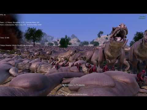 1,000 Deadpool's Vs 10,000 T Rex Viewer Suggestion Ultimate Epic Battle SImulator
