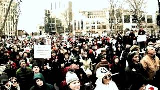 Ryan Bingham &quot;Direction of the Wind&quot; (Madison, Wisconsin protests) (live performance music video)