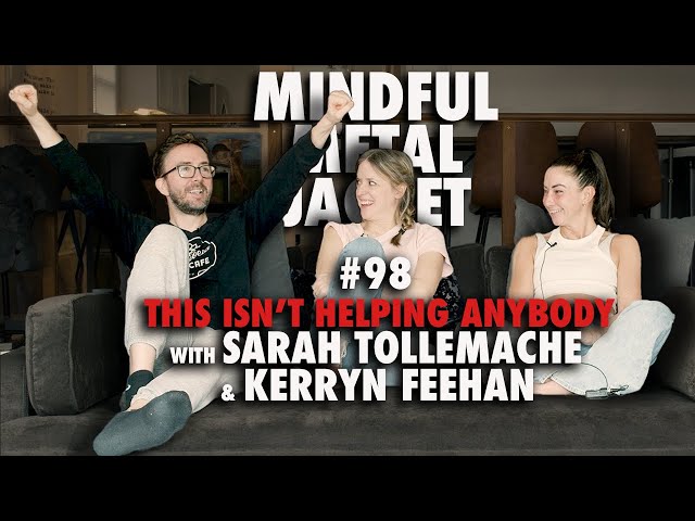 Sarah Tollemache and Joe List on Mindful Metal Jacket, image