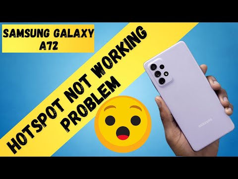 Samsung Galaxy A72 Hotspot Not Working Problem Fixed