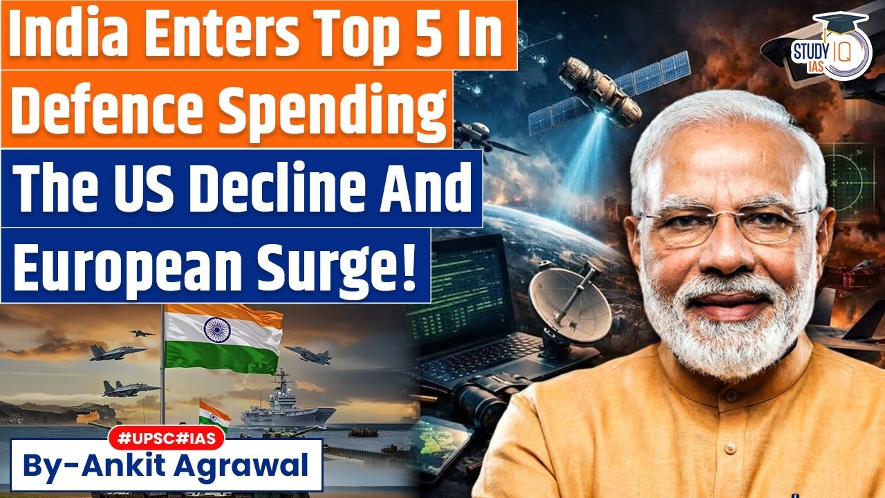 India Becomes Fifth Largest Defence Spender Globally | Ankit Agrawal Study IQ