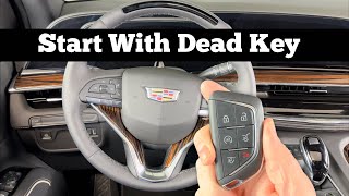 2021 - 2024 Cadillac Escalade NO KEY FOUND - How To Start Escalade With Dead Remote Key Fob Battery