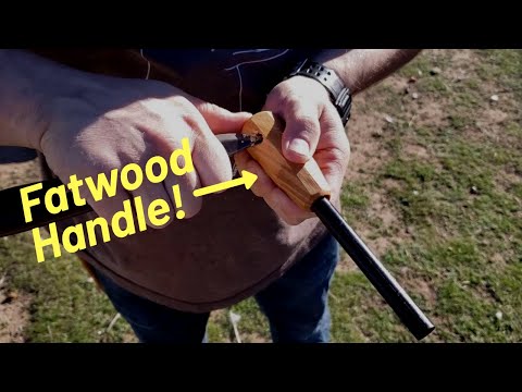 How to make a Firesteel with a Fatwood handle!