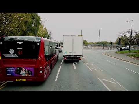 Navigating a Right Filter Turn and Roadworks on Garretts Green Test Route - HGV Guide by A1