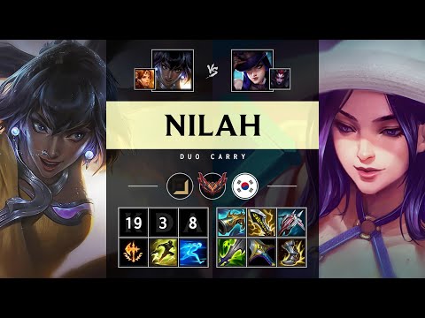 Nilah ADC vs Caitlyn - KR Grandmaster Patch 25.S1.2