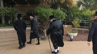 צפו: האדמו"ר מבעלזא נפרד מחסידיו לקראת הנסיעה לבעלזא שבאוקראיינא