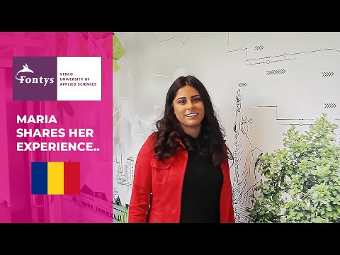 Maria from Romania about her study at Fontys Venlo University of Applied Sciences, the Netherlands