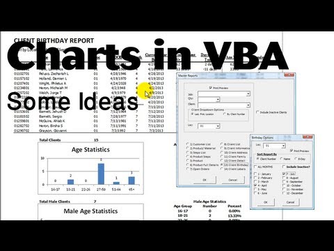 Excel VBA Tips n Tricks #21a Things you can do with Charting in reports  ideas