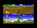 Mario Kart 64 N64 02 Mushroom Cup Moo Moo Farm 50cc 2 Player