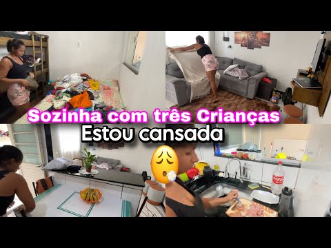 Alone with Three Kids… I'm Exhausted 😔 | Real Life of a Single Mom