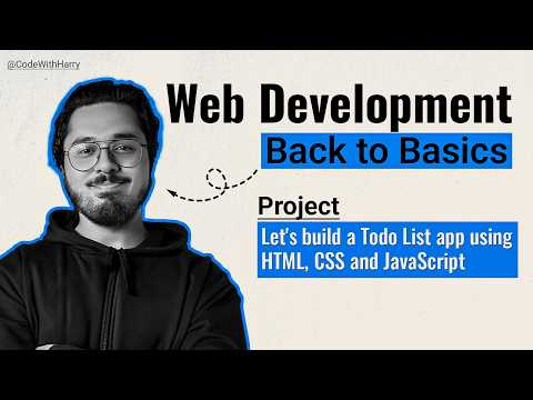 Todo List App Using HTML, CSS and JavaScript | Back to Basics Web Development Project