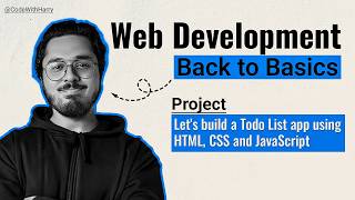 Todo List App Using HTML, CSS and JavaScript | Back to Basics Web Development Project