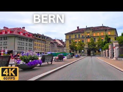 Driving in BERN Switzerland 🇨🇭 | Beautiful City Tour in 4K 🚗