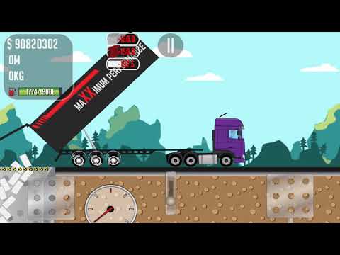 Game Trucker Joe is transporting bricks to an aircraft factory