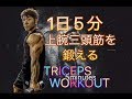 ５分間で上腕三頭を鍛えるダンベルワークアウト[5minute Tricep Workout]