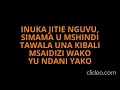 Inuka Jitie Nguvu Lyrics