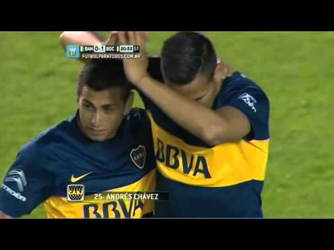 Gol de Chávez Banfield 0 Boca 1 Fecha 8 Torneo Primera División 2014