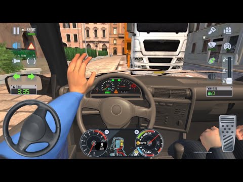 E30 OLD CAR UBER DRIVER 🚖🔥 City Car Driving Games Android iOS - Taxi Sim 2020 Gameplay