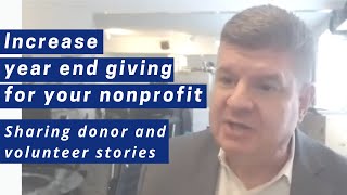 Impact of donor and volunteer stories on online giving.