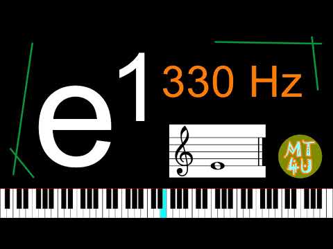 Perfect Pitch 30 minute Listening and Training - e1 (Piano version)