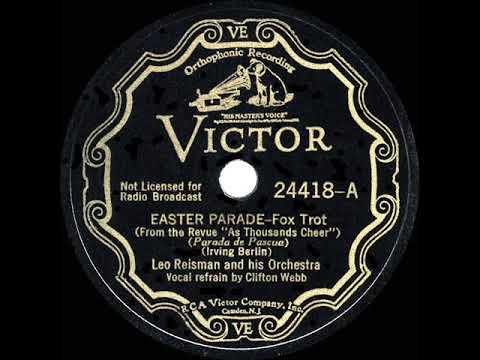 1933 HITS ARCHIVE: Easter Parade - Leo Reisman (Clifton Webb, vocal)