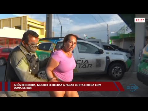Após bebedeira, mulher se recusa a pagar conta e briga com dona de bar 02 02 2022