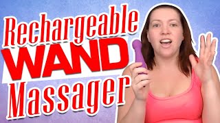 Rechargeable Wand Massager with Attachment | Vibrator Review | Hand Held Massage Kit