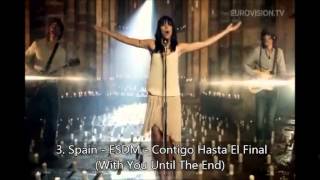 Eurovision 2013 - Final : My Top 6