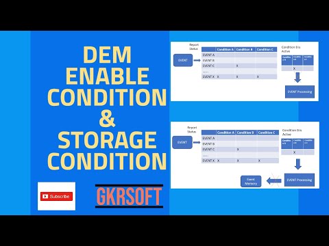 DEM ENABLE CONDITION | STORAGE CONDITION | DEM | AUTOSAR