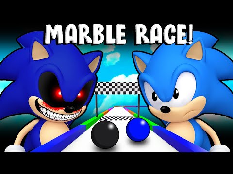MARBLE Race EVIL SONIC vs SONIC! - Marble World