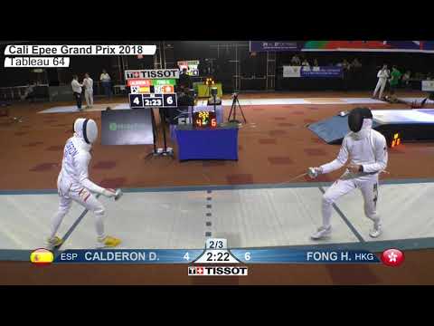 FE 2018 113 T64 02 M E Individual Cali COL GP BLUE CALDERON ESP vs FONG HKG