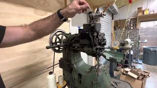 Threading the Landis 16 Harness Sewing Machine