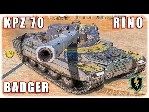 🛡️ RINOCERONTE ꥟ KPZ 70 ꥟ BADGER | World of Tanks Blitz Replays