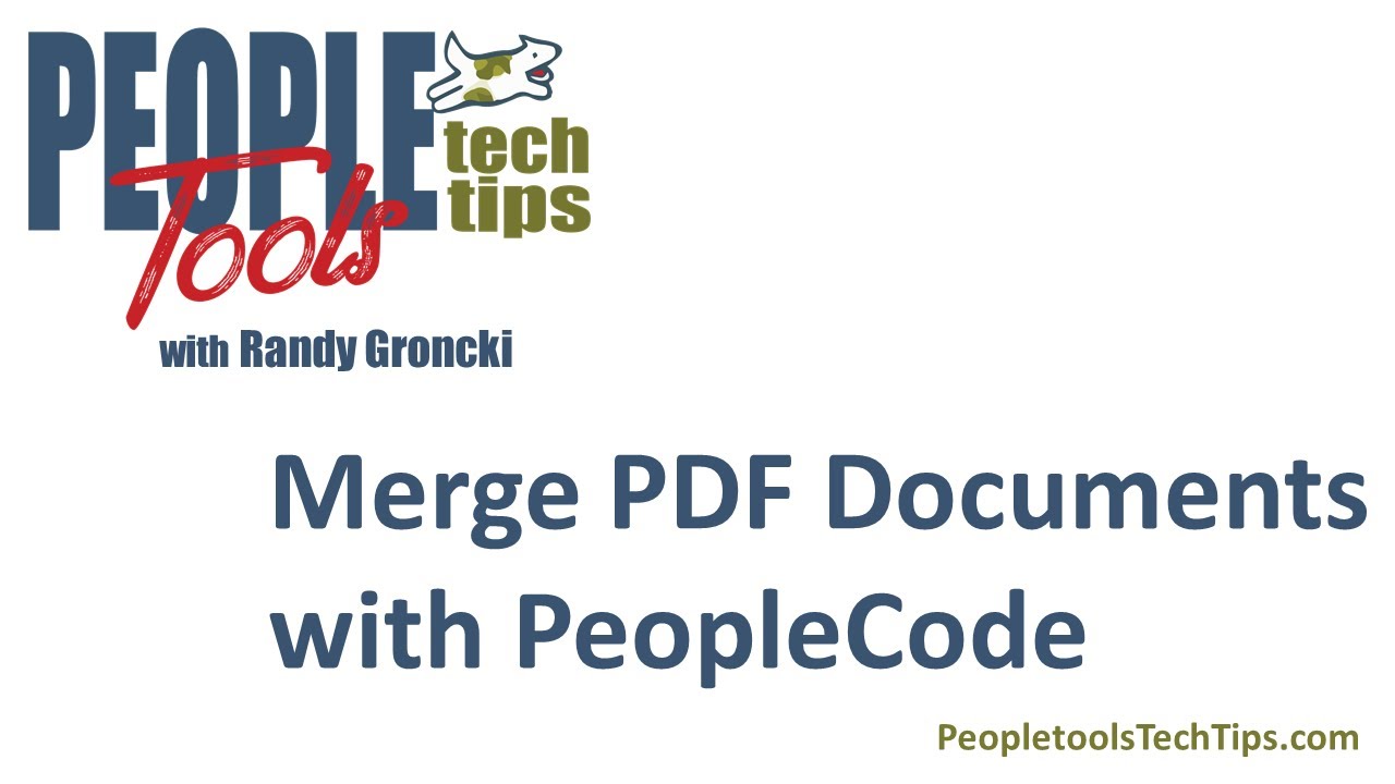 Merge PDF Documents with PeopleCode