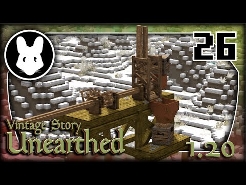 Simple Pulverizer Automation! Vintage Story: UNEARTHED! 1.20 - Ep 26