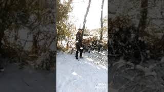 preview picture of video 'Snowfall in kashmir mang'