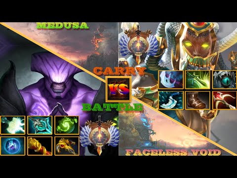 Epic Dota2 Battle With Insane Battle I FACELESS VOID VS MEDUSA