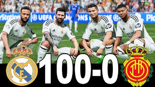 FC 25 -MESSI RONALDO NEYMAR & MBAPPE | ALL STARS | REAL MADRID 100-0 MALLORCA