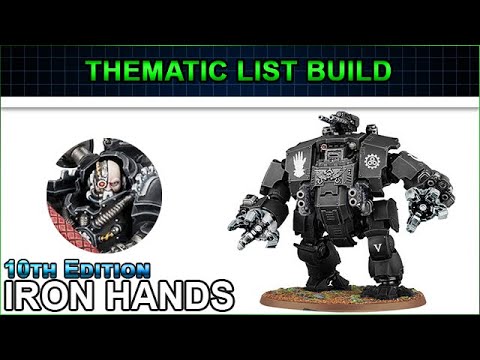 The Flesh is WEAK!  - Iron Hands Thematic List Build 10th Edition Warhammer 40k